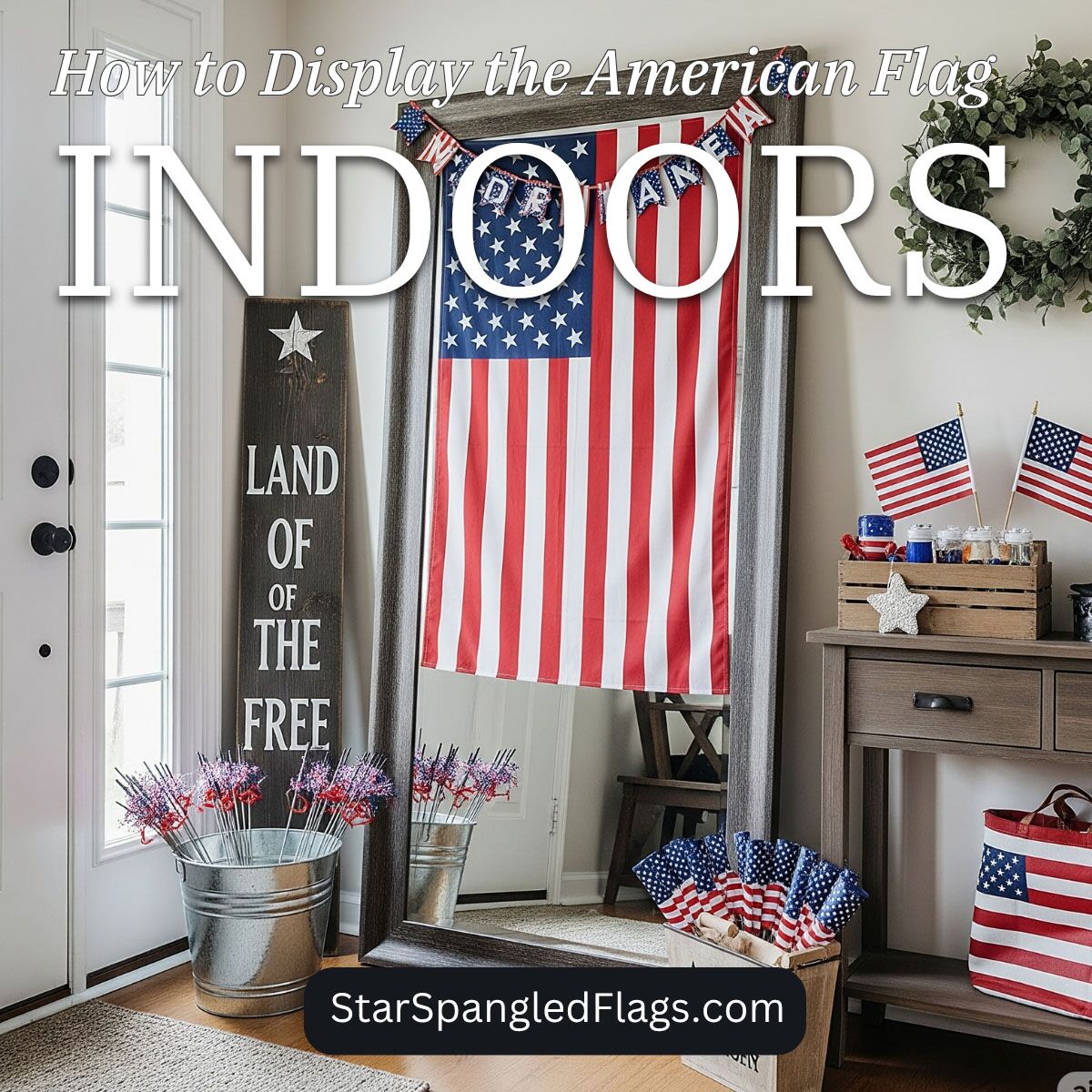 How to Display the American Flag Indoors