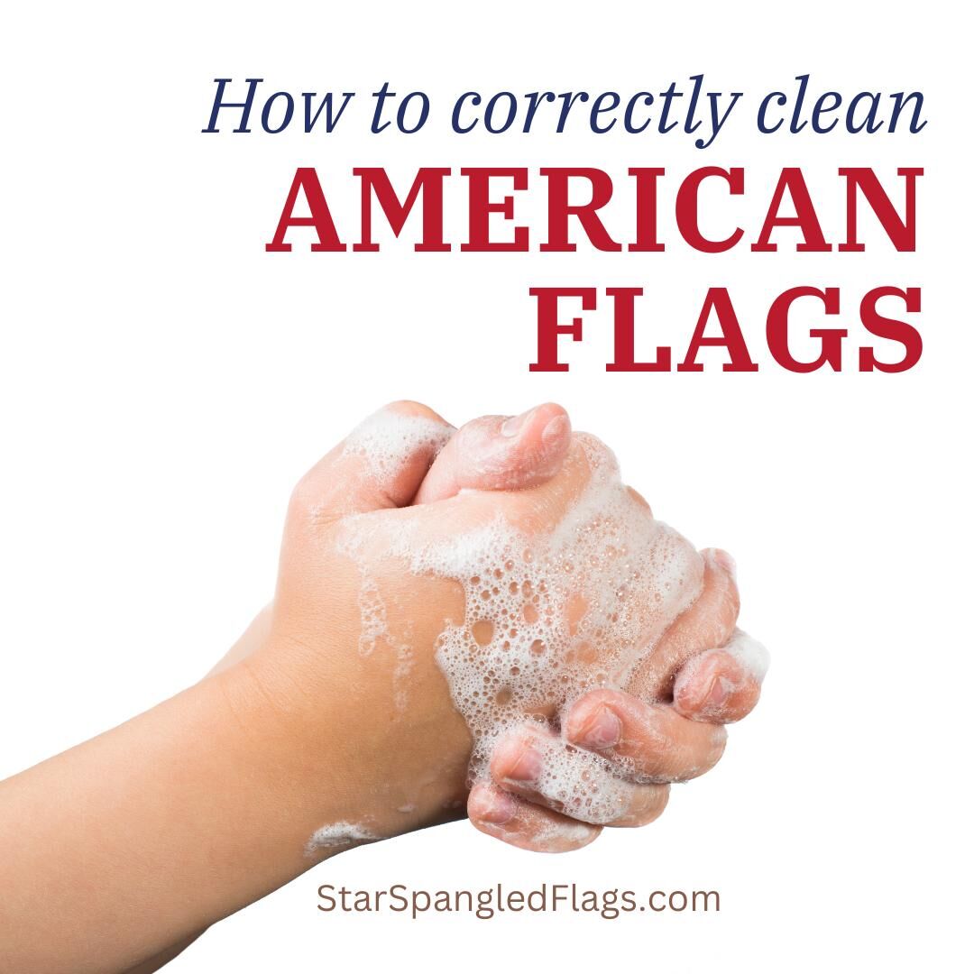 how to clean flags