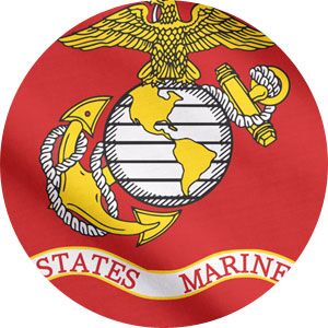 us-marine-main US Marine Corps flag USMC with eagle globe and anchor - official military flag